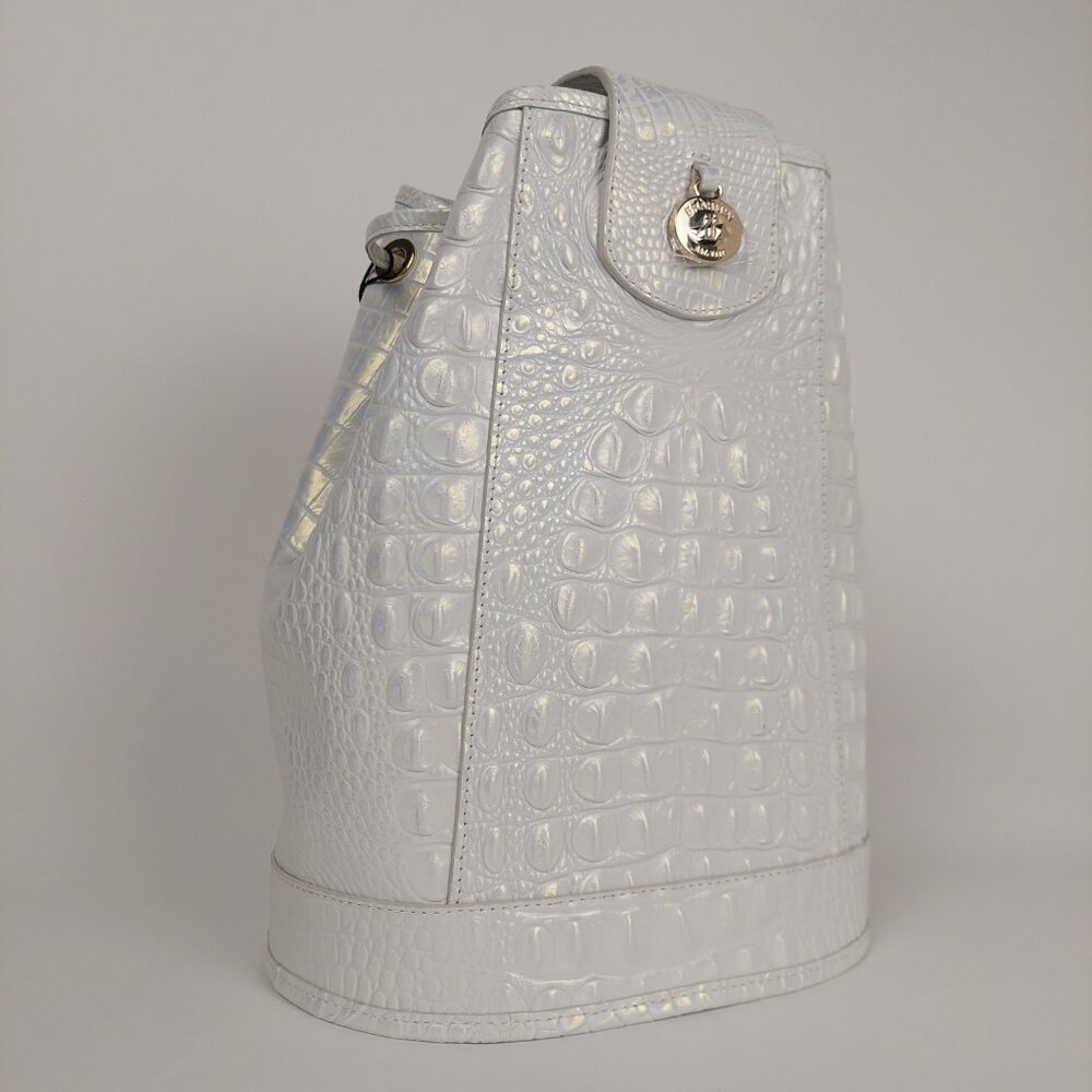 SOLD BRAHMIN Allie Shell White Melbourne Slingback Bag & Cheryl Cardholder SET - Picture 8 of 16